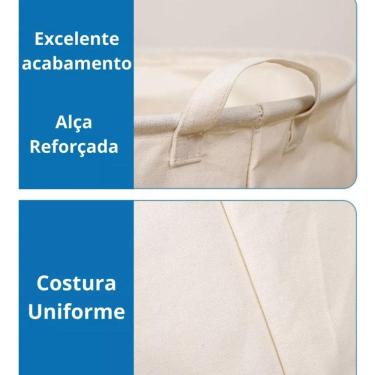 Imagem de Cesto Multiuso Organizador De Brinquedos Flamingo 40X50