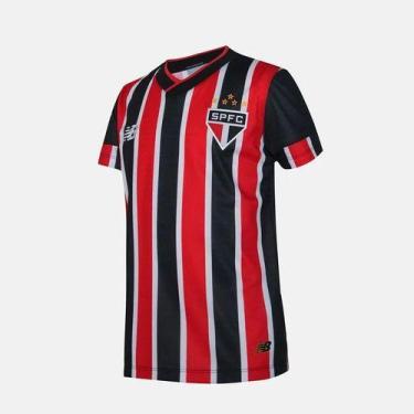 Imagem de Camiseta New Balance Spfc 24 Away Juvenil Cod. 16394, Vermelho, Branco
