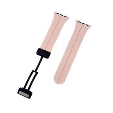 Imagem de Pulseira magnética esportiva compatível com Apple Watch séries 11, 10, 9, 8, 7, 6, 5, 4, 3, 2 e 1 de 38 mm, 40 mm, 40 mm, 41 mm, 42 mm, 45 mm, 46 mm, 49 mm, SE, Ultra 1 2 3