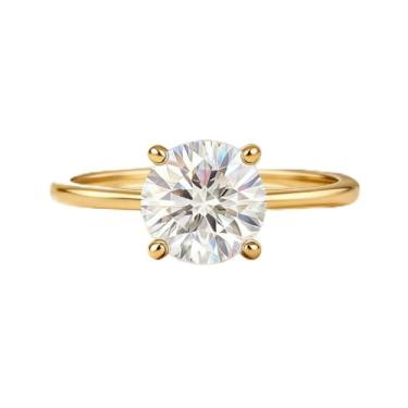 Imagem de 1 peça 1CT-3CT delicado e elegante quatro garras anéis de zircão em formato redondo exclusivo material cobre solitário anel de noivado feminino joias presente presente de noivado presente de festa, 8