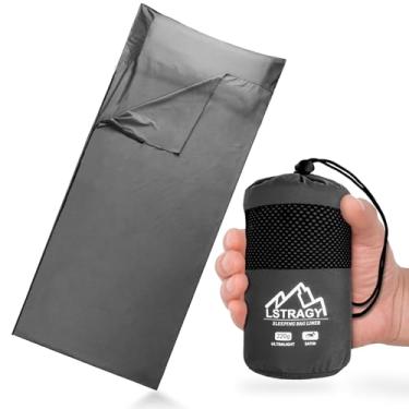 Imagem de Forro de saco de dormir ultraleve, saco de dormir de cetim de 221 g, forro macio respirável, refrescante e sedoso, lençóis de viagem e saco de dormir adulto com zíper bidirecional, ideal para mochila