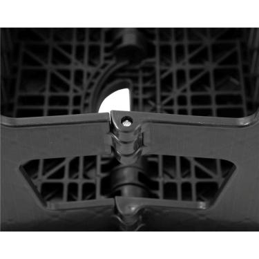 Imagem de Banqueta Plástica Dobrável Preta Altura 220 mm Vonder