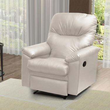 Imagem de Poltrona Reclinável Para Sala De Estar Mel Corino Bege