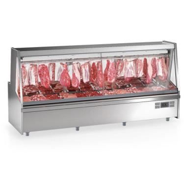 Imagem de Balcão Frigorífico Premium Turino Com Depósito Gatp300ad Gelopar Expositor De Carnes Inox 220v