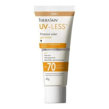 Imagem de Protetor Solar Facial Theraskin Uv-Less Fps 70 Gel Creme Tom