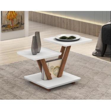 Imagem de Mesa De Centro Laguna DMOB Design Moderno E Decorativo - D7, Branco