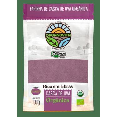 Imagem de Farinha de Casca de Uva Orgânica Organovita 100g