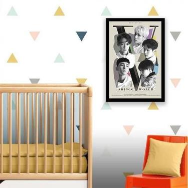 Imagem de Quadro Shinee K-Pop 24X18Cm - Com Vidro - Quadros On-Line