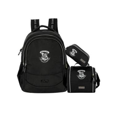 Imagem de Kit Harry Potter Mochila Costas + Lancheira + Estojo Oficial - Luxcel