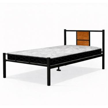 Imagem de Cama Juvenil Solteiro Ravena Com Colchão Solteiro 88cm Klm Preto/canela