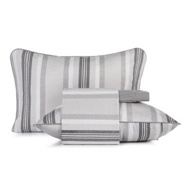 Imagem de Jogo De Cama Queen 4 Peças Altenburg Malha Fio Penteado Miragem