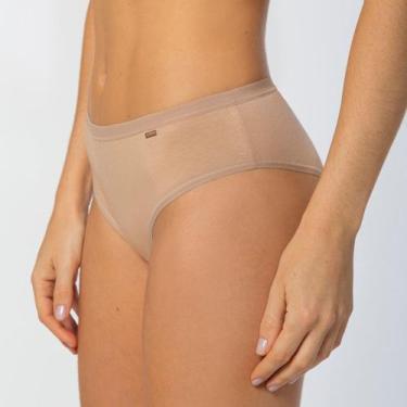 Imagem de Calcinha Loba Biquini Clássica em Algodão 40353-001, Natural peach, XG