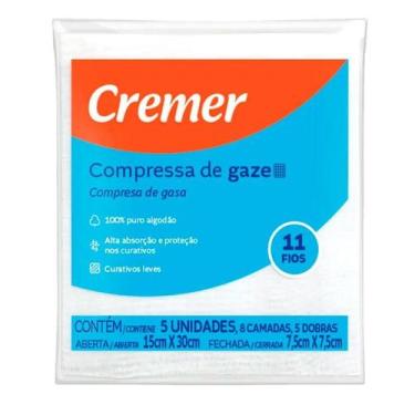 Imagem de Compressa De Atadura Gaze Estéril Cremer 5 unidades