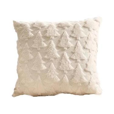 Imagem de Capa De Almofada Decorativa De Natal Em Poliéster Luxuoso Para Sofá, S