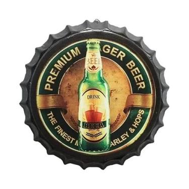 Imagem de Placa De Metal Redonda Vintage Rota 66 Com Tema De Carro E Motor, Deco