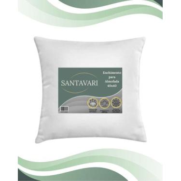 Imagem de Almofada 40x40 Enchimento Fibra Siliconada Capa TNT Macia - Santavari 