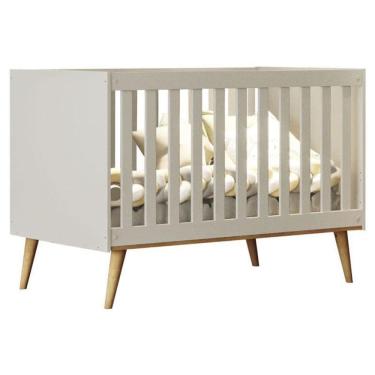 Imagem de Berço Americano Ludmila Off White Bétula - Carolina Baby