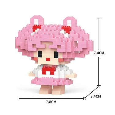 Imagem de Blocos de Montar Infantis W2601-24 Brinquedo Educativo em Plástico ABS Ecológico Inodoro Acabamento Suave MOC