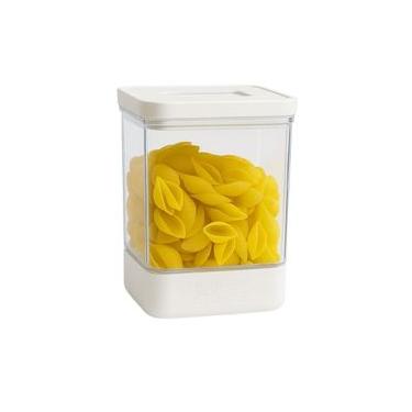 Imagem de Pote Hermético Porta Mantimentos Tampa Cozinha 3900ml Branco