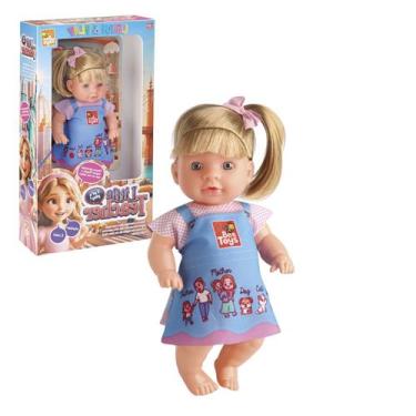 Imagem de Boneca Que Fala Inglês e Ensina Palavras Educativas Brinquedo Infantil