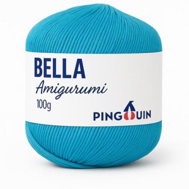 Imagem de Linha Bella Amigurumi 100 Gramas - Pingouin, 9584 Turquesa Rede