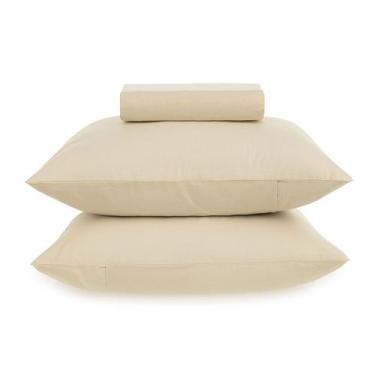 Imagem de Kit Jogo De Lençol Karsten 3 Peças Cama Queen Matiza 160 Fios Percal 1