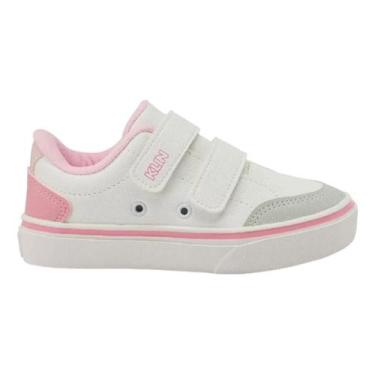 Imagem de Tênis Infantil Estilo Street Klin Freestyle Baby, Branco, Rosa, Doce, 