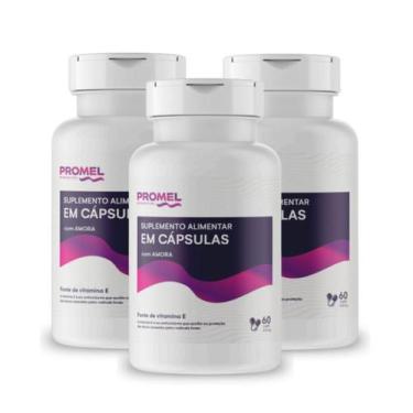 Imagem de Kit Com 3 - Amora 60 Capsulas de 510mg Promel 