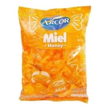 Imagem de Bala Arcor Mel Sem Glúten 600 G 120 U