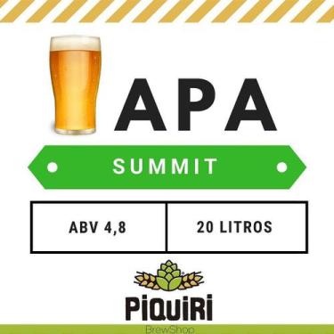 Imagem de Kit de Insumos para Fabricação de Cerveja Artesanal 20L APA Summit com