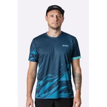 Imagem de Camiseta Dry Fit HUPI Acqua Masculina, Verde, Azul, M