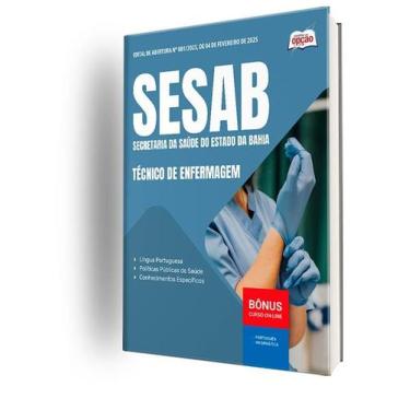 Imagem de Apostila SESAB Temporários - Técnico de Enfermagem - Apostilas Opção