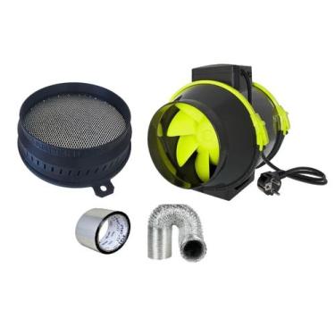 Imagem de Kit Exaustor Turbo 100mm + Filtro Anti Odor Carvão Ativado Grow Indoor