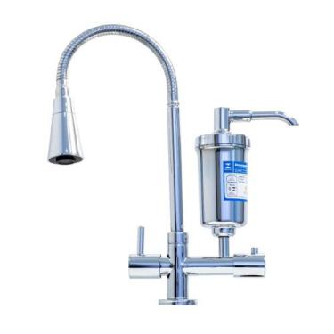 Imagem de Torneira Cozinha Duojet Delicatta Slim com Filtro Gourmet CR - KIMETAI