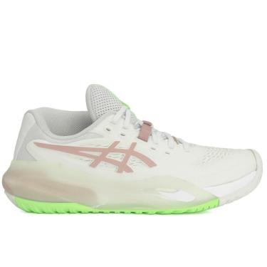 Imagem de Tênis Asics Gel Resolution X - All Court Branco e Rosa-Feminino