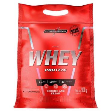 Imagem de Integralmedica Nutriwhey 900g Pouch Cookies - INTEGRALMÉDICA