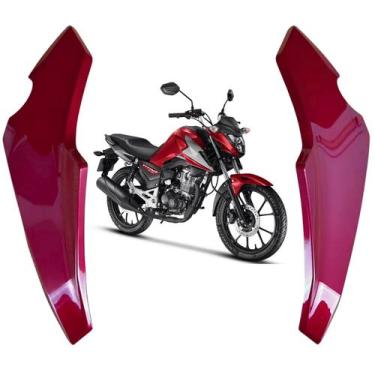 Imagem de Par bananinha lateral capa farol honda cg titan fan start 160 2025 202