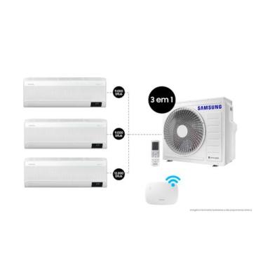 Imagem de Ar Condicionado TriSplit Samsung WindFree 28.000 BTUs Hi Wall 2x9.000 