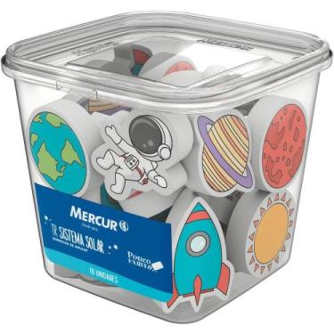 Imagem de Borracha Decorada Sistema Solar Sortida POTE-18 - Mercur