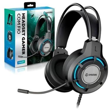 Imagem de Fone Gamer Com Microfone e Iluminacao LED Fone de Ouvido Para PC Compu