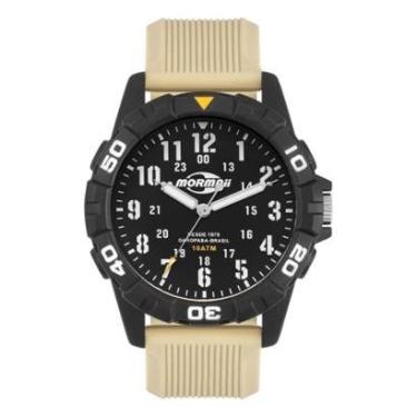 Imagem de Relógio Mormaii Masculino Casual Bege/Preto - MOPC21JALMX/8X-Masculino