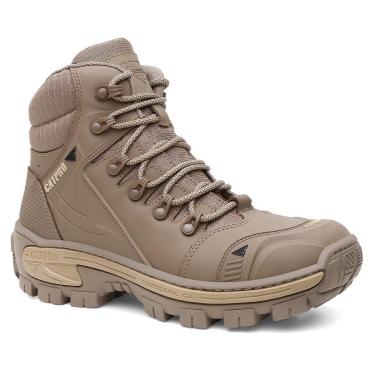 Imagem de Bota Adventure Masculina Couro Bovino Premium Biqueira Reforçada CATPRO Coturno Solado...