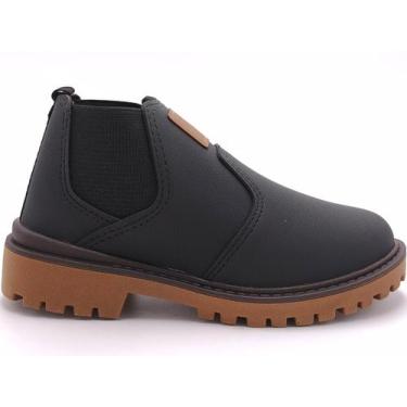 Imagem de Botina Infantil Masculino Molekinho 2817.130, Preto, 29