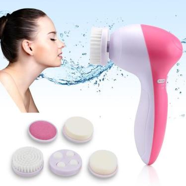 Imagem de Escova Limpeza Facial Eletrica Massageadora Esfoliante 5em1 - RPC