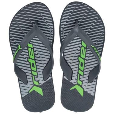 Imagem de Chinelo Rider Feel Urban Dedo Infantil Grendene 12342, Cinza, Chumbo, 