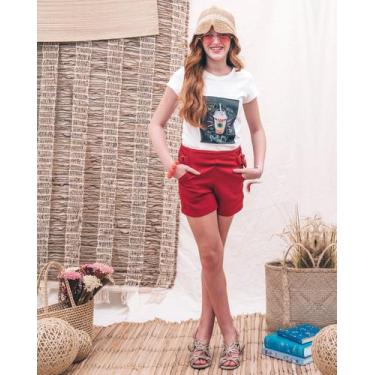 Imagem de Blusa T-shirt Café - Menina Catarina