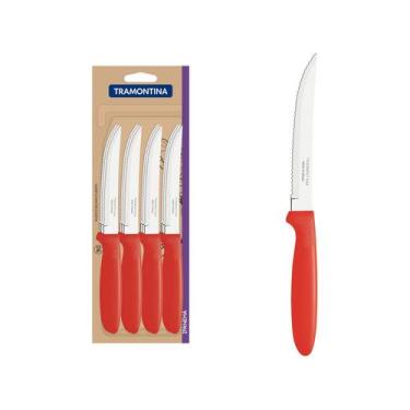 Imagem de Conjunto de Facas para Churrasco com Lâminas em Aço Inox 12 Peças Ipan