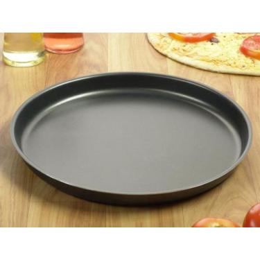 Imagem de Assadeira para Pizza em Alumínio 30 cm Brasil Tramontina - Grafite, Gr