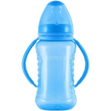 Imagem de Mamadeira Kuka Aquarela Big Bico Ortodôntico Azul Liso 330ml