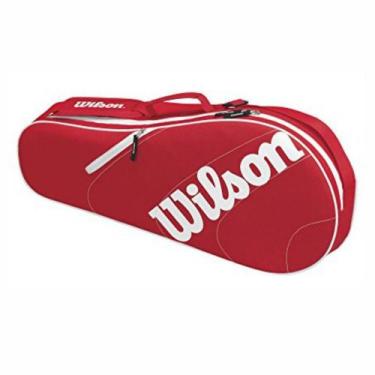 Imagem de Raqueteira Advantage Team Tripla - Vermelha e Branca - Wilson